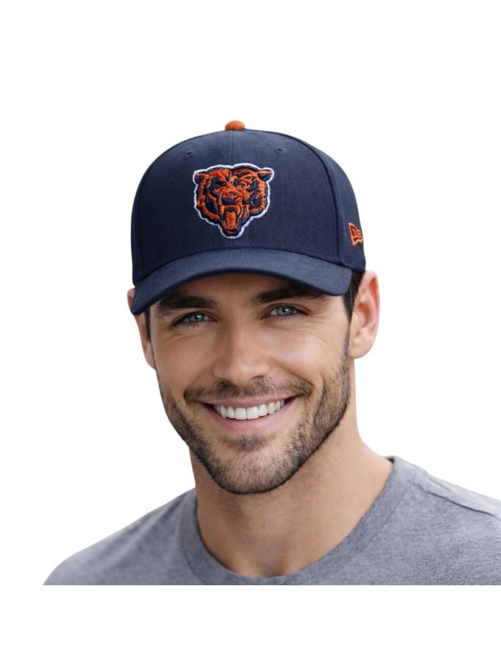 New Era Chicago Bears 59FIFTY Fitted Hat 6 3/4 Navy NFL Cap